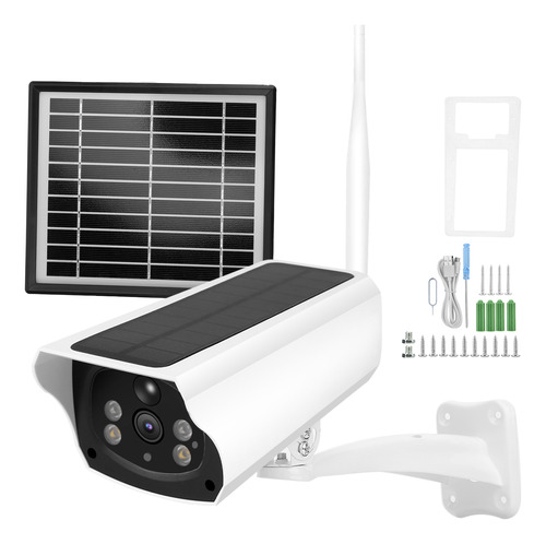 Cámara De Seguridad 1080p Solar Hd 4g Wifi Double Source Mot