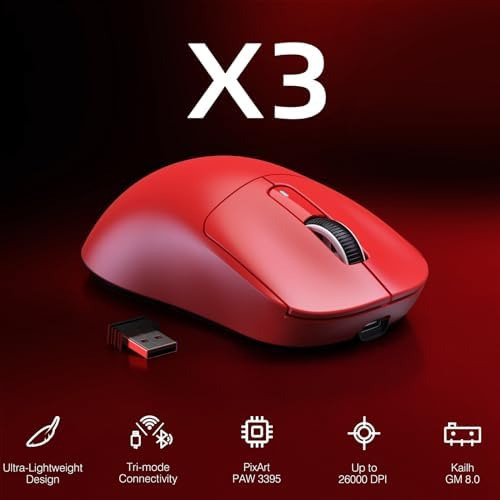 Attack Shark X3 Ratón Inalámbrico Ligero Juegos Con Modo A K