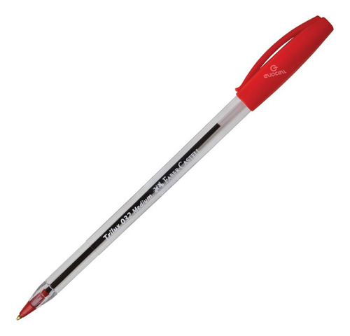 Bolígrafo Trilux 032 M Rojo Faber-castell X5 Unidades