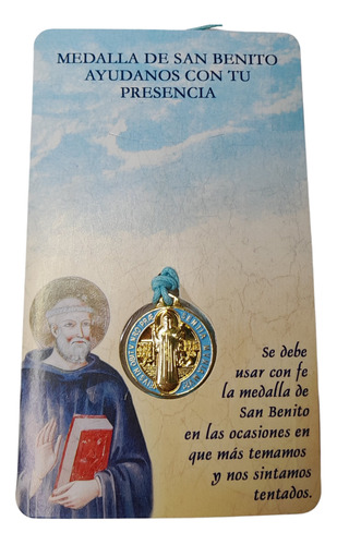 San Benito Medalla Dije Cordón Exorcismo De Proteccion Italy