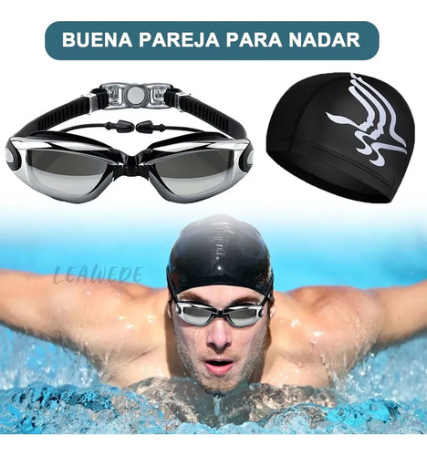 6 En 1 Kit Gafas De Natación Protección Uv Antiempaño Gogles