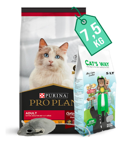 Alimento Pro Plan Gato Adulto 7.5kg + Regalo