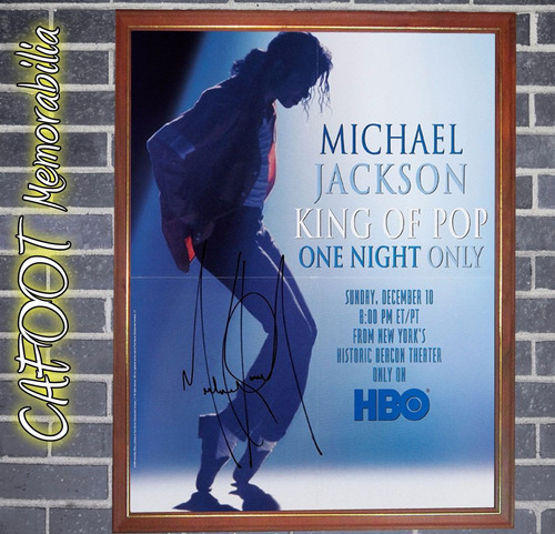 Michael Jackson One Night Only Poster Enmarcado