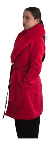 Saco Tapado Mujer Elegante&casual Piel Sintética Extraíble
