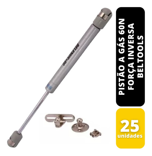 Kit 25 Pistão A Gás 60n Força Inversa Beltools