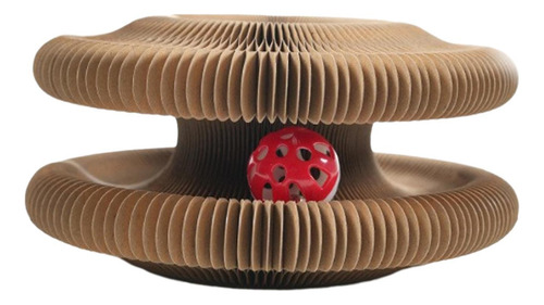 Tablero Rascador Para Gatos Con Bola De Juguete, Rascador De
