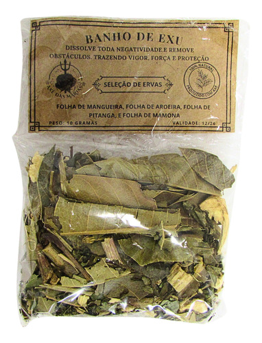 Banho De Ervas Exu 10g Axé Das Marias Unidade