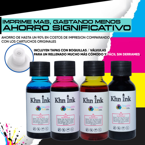 4 Botellas Tinta Compatible Epson T664 L120 L310 L380 70ml