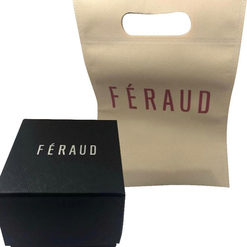 Reloj Hombre Sumergible De Cuero Dorado Feraud F5510rgn
