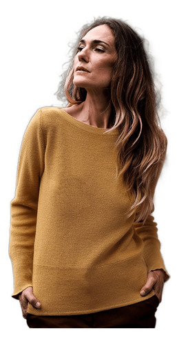 Sweater Con Escote Bote Con Elástico Y Puño Alto  Art. 806