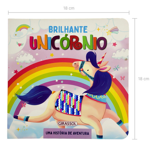 Brilhante unicórnio, de Brijibasi Art Press Ltd.. Editora Girassol, capa dura, edição 1 em português, 2023