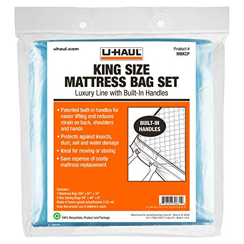 Set De Colchón Y Bolsa Con Somier Deluxe De U-haul Moving A