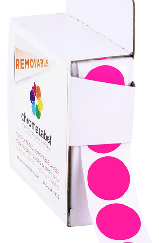 Chromalabel Etiquetas Redondas Removibles De 0,75 Pulgadas C