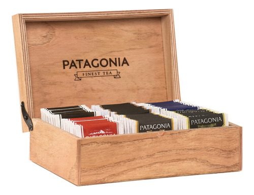 Caja Madera Con 60 Tés Surtidos Patagonia