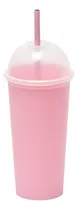 Comprar 30 Vasos Reusables Saturn 20 Oz Con Tapa Domo Tipo Frappe Color Rosa Pastel MEGA SATURN