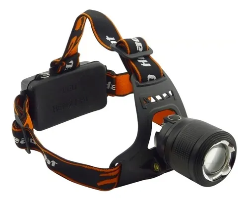 Linterna Minero 1 Led T-6 Tactica Zoom 12 Volt Recargable