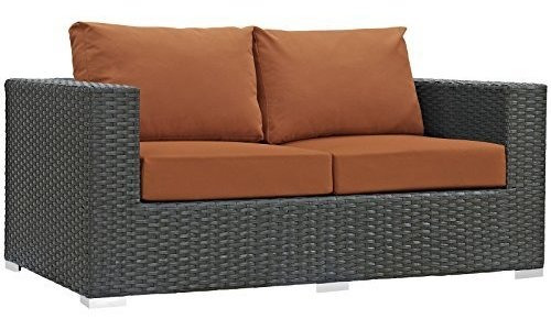 Modway Lexmod Sojourn Outdoor Patio Loveseat Canvas Tuscan