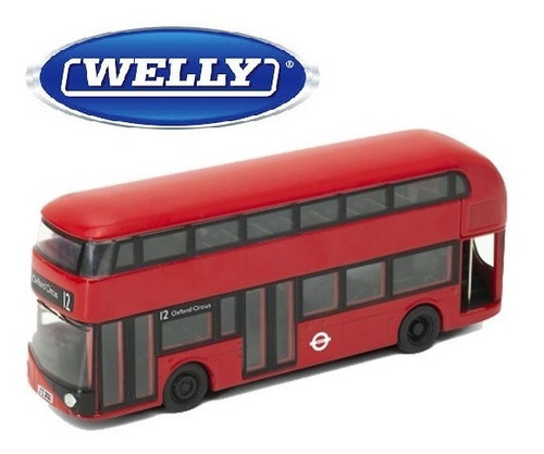 Welly Bus Londinense Londres Ingles 15cm Micro Tiendajyh