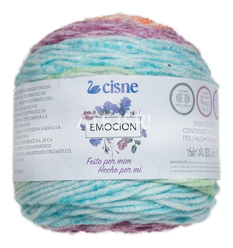 Imagen 4 de 6 de Lanas Cisne Emoción 100 % Acrílica Ovillo X 100 Gramos