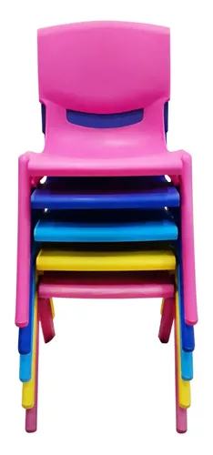 Silla Plastica Nina Art 4321 X 4 Unidades Colombraro