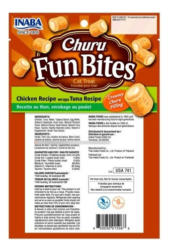 Churu Gato Fun Bites Pollo Con AtĂșn 60g