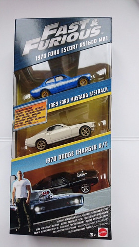 Mattel Rapidos Y Furiosos Ultimate Performance Pack 3 Autos!