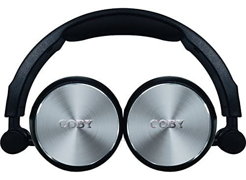 Coby Cvh-804-slv Aluminio Foldz Auriculares Con Micrófono