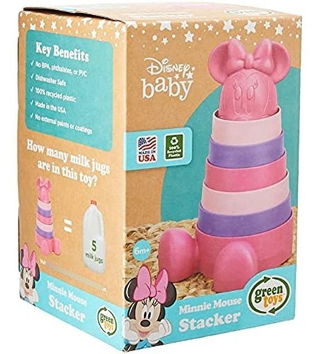 Green Toys Disney Baby Exclusive - Apilador De Minnie Mouse