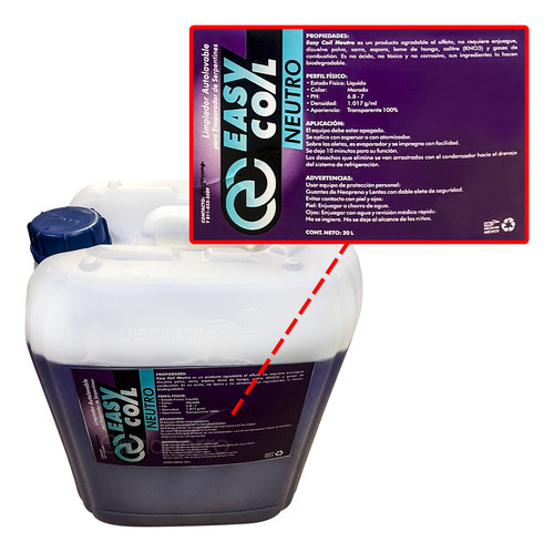 Easy Coil Cleaner Morado 20 Lts Limpia Serpentín Quita Sarro