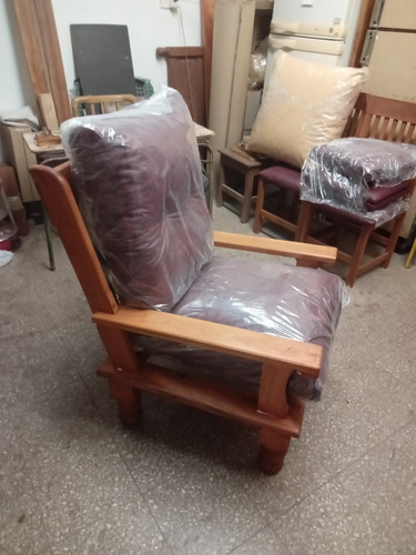 Sillon Fijo Algarrobo 1 Cpo Con Almohadones