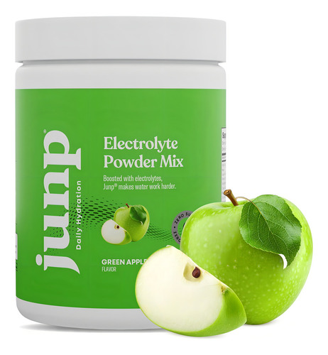 Junp Mezcla De Electrolitos En Polvo 423g Manzana Verde