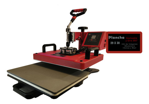 Combo De 8 En 1 A Solo Plancha 29 X 38 Sublimacion Promos Color Rojo