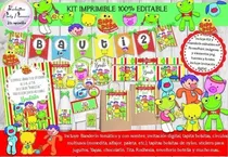 Comprar Kit Imprimible Candy Bar Sapo Pepe Y Sus Amigos Editable