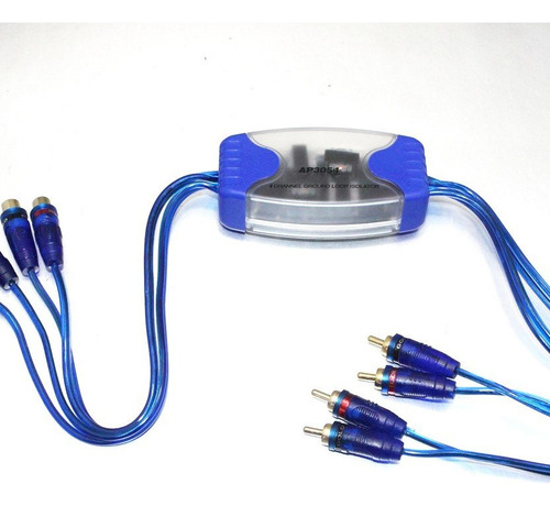 N Eliminador Ruido Universal Rca Ground Loop De 4 Canales