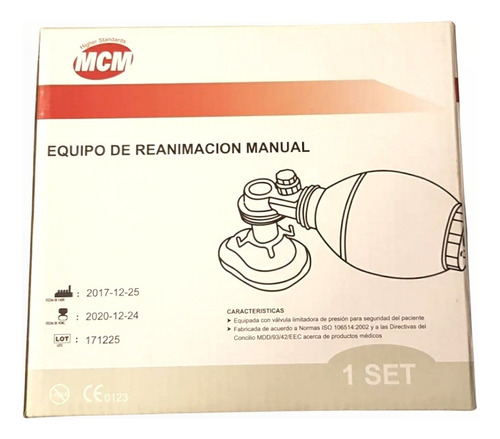 Equipo De Reanimacion Manual Pediátrico Mcm (ambug Bag)