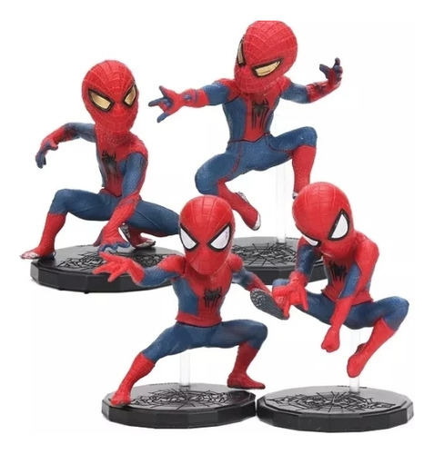 Set De 4 Figuras Spiderman Colección Avengers Superhéroe