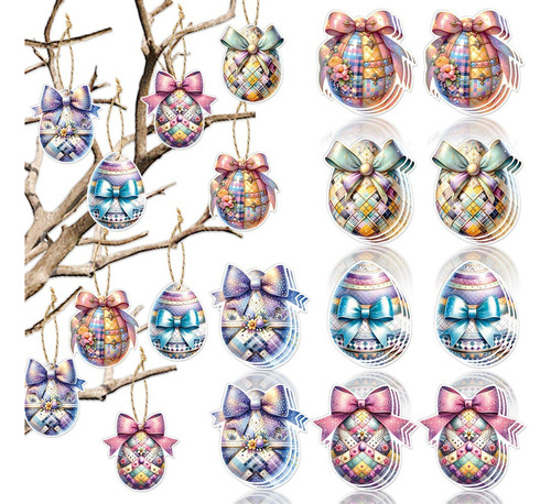 Colgantes Con Forma De Huevo De Pascua Con Forma De Lazo, De