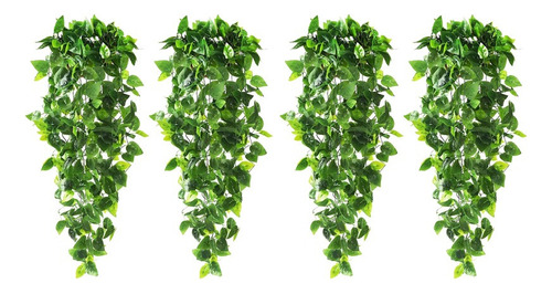 4 Plantas Colgantes Artificiales Para Pared E Interior