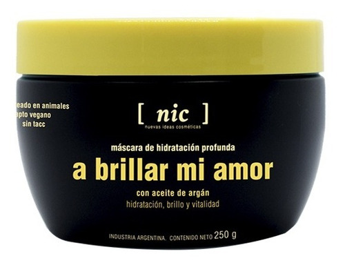 Nic A Brillar Mi Amor Máscara Vegana Hidratación Pelo X 250g