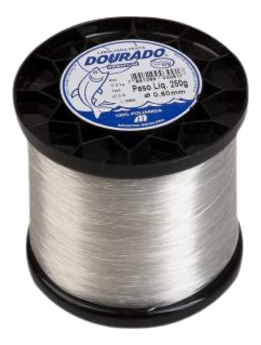 Linha Dourado 250gr Monofilamento P/ Pesca Redes Tarrafas 