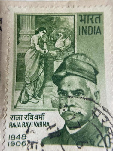 Sello Postal India Raja Ravi Varma 1848-1906