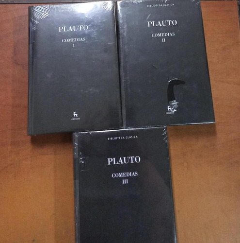 Comedias(3 Tomos)-plauto-ed:gredos-libreria Merlin