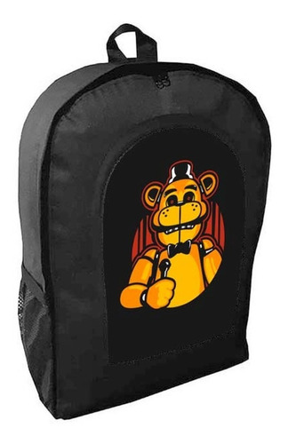 Mochila Negra Five Nights At Freddy's Adulto / Escolar C1