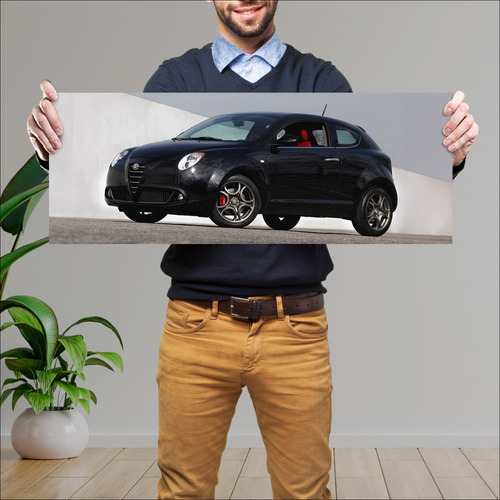 Cuadro 30x80cm Auto 2009 Alfa Romeo Mito Riar 61 264