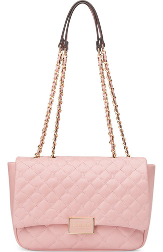 Bolsa Guess Factory Vg959620-poe Acabado de los herrajes Níquel Color Rosa claro Correa de hombro Rosa claro Diseño de la tela Lisa