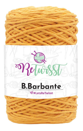 Barbante Retwisst 3mm  - Amarillo ( Pack De 3 Unidades)