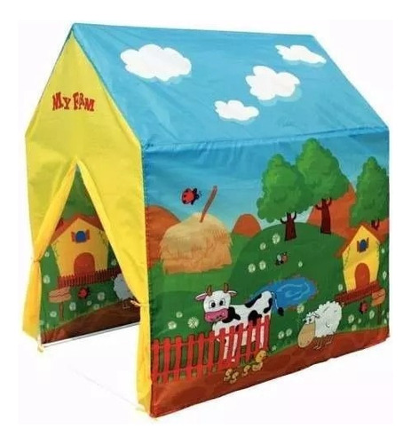 Carpa My Farm Tent Casita Infantil Interior Exterior Granja