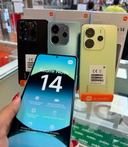 Smartphone Redmi Note 14 Dual Sim 256/8gb 2025 4G, color azul-acero