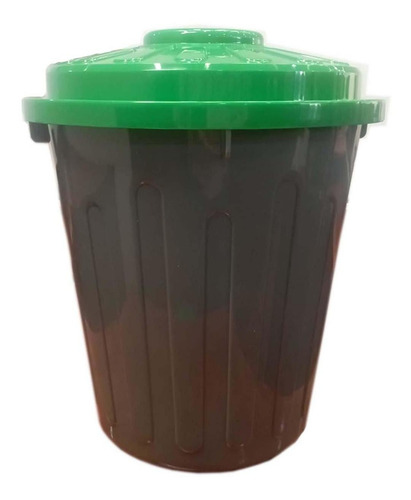 Canasto Recolector Para Agua, Mxrgm-005, 5 Pzs, 22lts, Polie Color Verde
