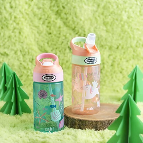 Zak Designs Riverside - Botella De Agua Para Niños